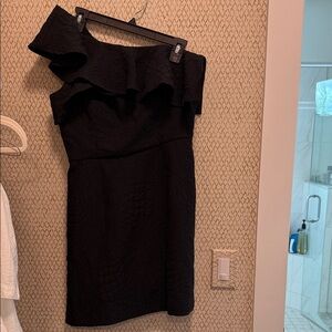 Lilly Pulitzer Black One-Shoulder Dress